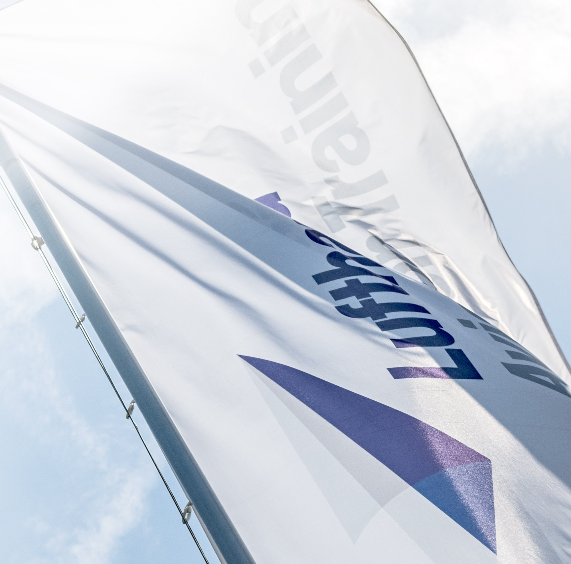 Flag with LAT logo