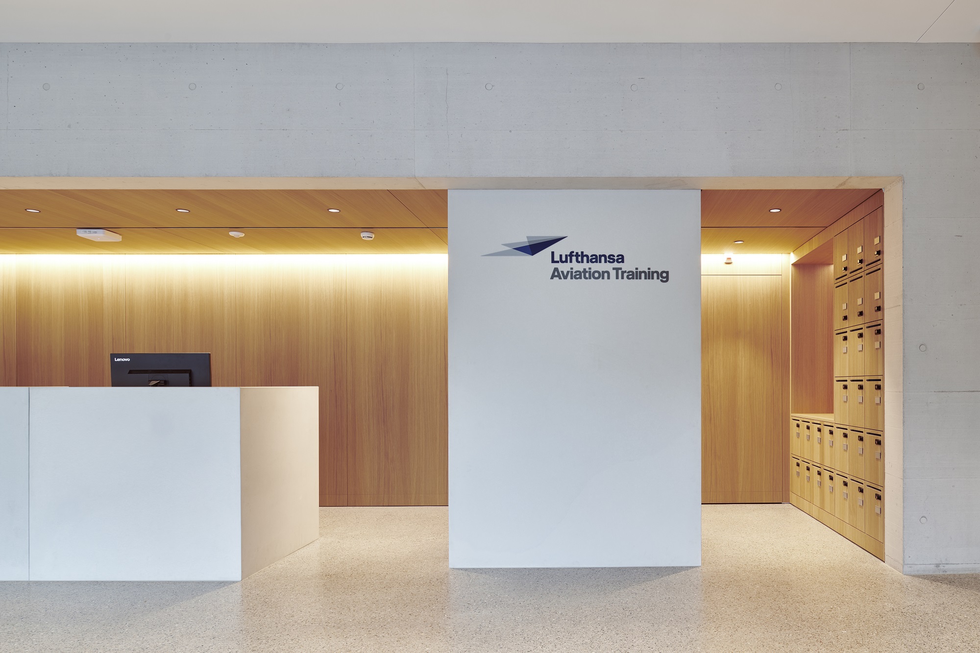 Reception area at LATC Zurich