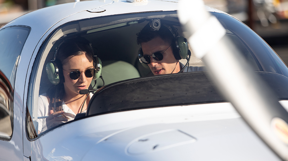 Ein Trainingsflugzeug der European Flight Academy